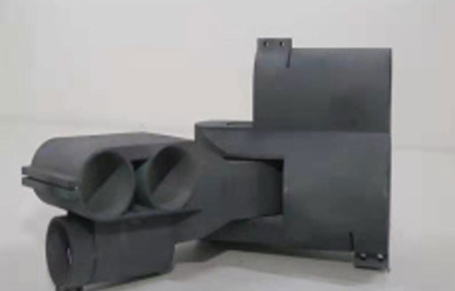 3D printed resin living hinge structure, integrally formed and movable